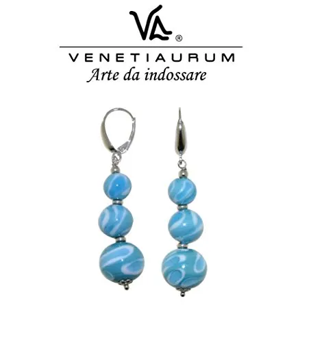 Venetiaurum - Orecchini in vetro di Murano e Argento 925 Made in Italy