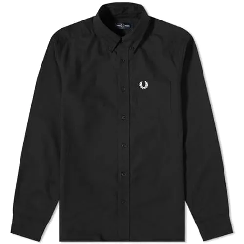 Fred Perry Oxford Shirt Black, , M