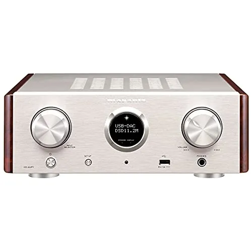 Amplificatore Marantz HD-AMP 1/N1SG Premium con convertitore audio/digitale, 2 da 70 W, colore: argento/oro
