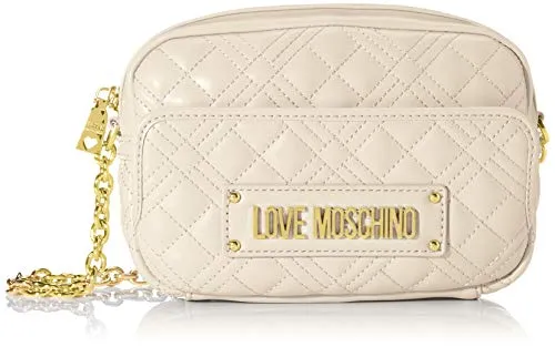 Love Moschino Jc4002pp1a, Borsa a Tracolla Donna, Avorio (Avorio), 6x14x22 cm (W x H x L)