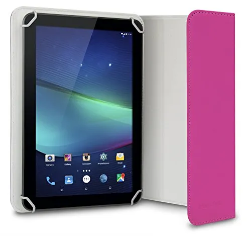Hamlet XPADCV100PN - Custodia Cover Universale per Tablet da 9,7 a 10,1 Pollici (Rosa-Pink)