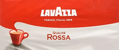 Lavazza Caffè Macinato - 5 Confezioni Qualità Rossa da 4 x 250 g, Totale: 5kg