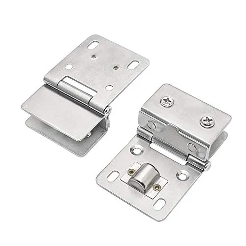 PEAK-EU 2Pcs Porte in Vetro Cerniere per Ante Porta Doccia Montaggio 5 – 8 mm Vetro Spesso