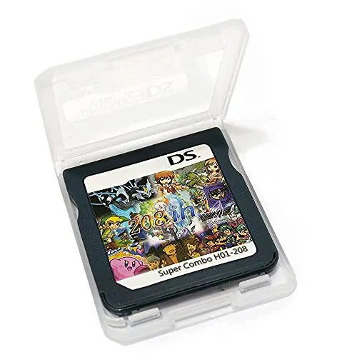 erere 208 in 1 Games DS Games NDS Game Card Super Combo Cartuccia per DS NDS NDSL NDSi 3DS 2DS XL