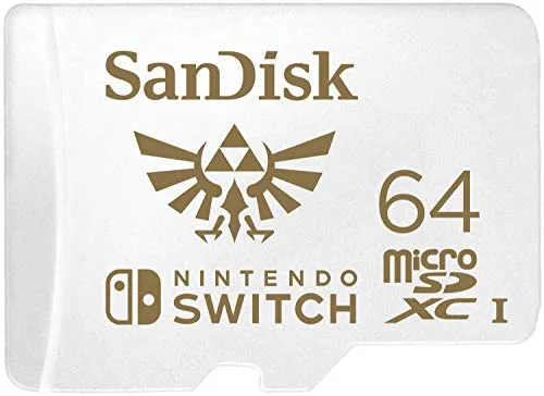 SanDisk 64GB Zelda microSDXC Scheda per Nintendo Switch, Scheda di memoria con licence Nintendo,, fino a 100 MB/s UHS-I Class 10 U3