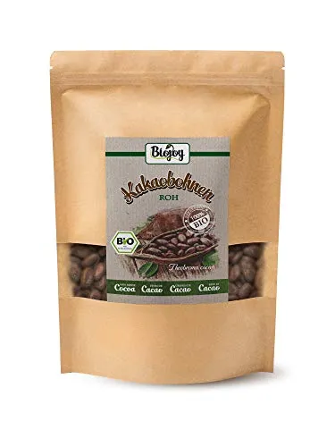 Biojoy Fave di cacao crudo BIO, non tostate e al naturale Theobroma cacao (1 kg)