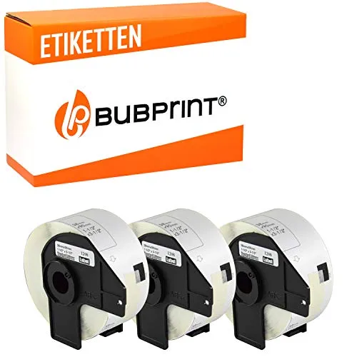 Bubprint 3 Rotoli Etichette compatibile per Brother DK-11208 DK11208 per P-Touch 1000 QL 1000 QL1050 QL500 QL570 QL710W QL720NW QL800 QL810 QL820NWB