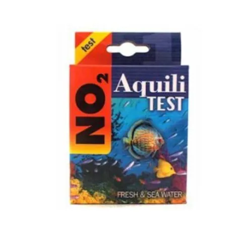 Aquili Test NO2 - Kit per la misurazione dei nitriti in acquario dolce o marino e laghetto, con reagente