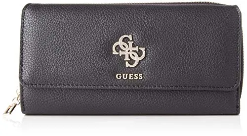 Guess Digital Slg Lrg Clutch Orgnzr Portamonete, Donna, Nero, Taglia Unica