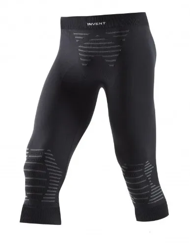 X-Bionic Invent UW, Pantaloni Intimi Termici Uomo a 3/4 , Multicolore (Black), S