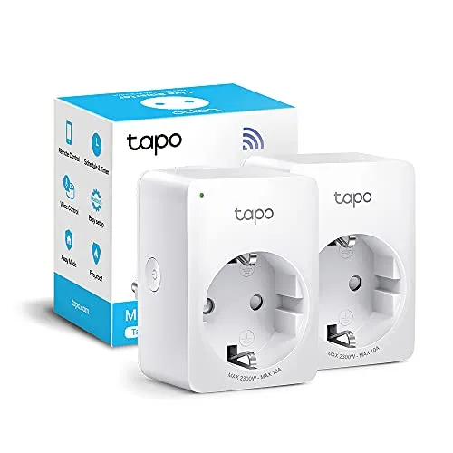 TP-Link Tapo P100 - Smart Socket 2990 W (wireless, Bluetooth/Wi-Fi, 802.11b, 802.11g, Wi-Fi 4 (802.11n), interno, stato) Bianco