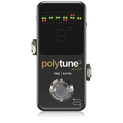 TC Electronic POLYTUNE 3 NOIR Piccolo sintonizzatore polifonico con modalità di sintonizzazione multiple e BUFFER BONAFIDE integrato