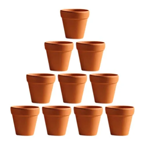 Amosfun Vasi di Terracotta per Piante Mini Terracotta Piccolo Vaso di Terracotta Pianta-10 Pz 3X3 Cm Piccolo Mini Vaso di Terracotta Argilla Ceramica Ceramica Fioriera Cactus Vasi da