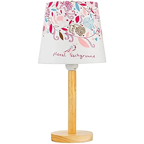 Pauleen 48036 Cute Bird Lamp Max. 20W Tavolo E27 Lampada per cameretta Uccellino Verde Azzurro Tessuto/Legno Senza Lampadina