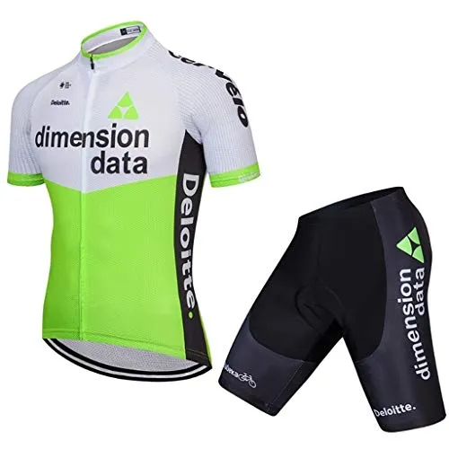 Lilongjiao Manica Corta Traspirante Ad Asciugatura Rapida Jersey Set Tour De France Mountain Bike Abbigliamento (Color : Style 2+Gloves, Size : S)