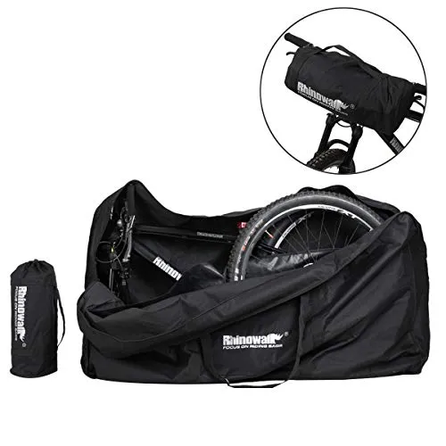 LKN - Borsa pieghevole per bicicletta con borsa in omaggio, RM261-nero