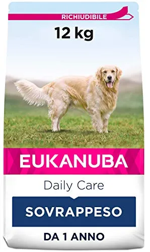 Eukanuba Daily Care Alimento Secco per Cani Adulti in Sovrappeso e Sterilizzati, 12 kg