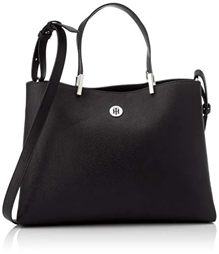 Tommy Hilfiger Th Core Satchel, Borse Donna, Nero (Black), 15x0.1x34 centimeters (W x H x L)