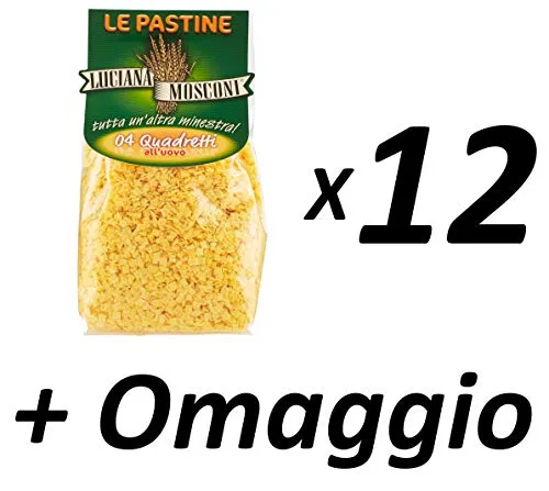 Luciana Mosconi Le Pastine 04 Quadretti all'uovo 250 g (Promozione Sales & Service) Pack B