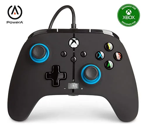 Controller cablato avanzato PowerA per Xbox – Note blu