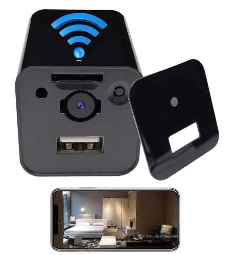 2021 nuova telecamera con tecnologia WiFi 1080P, telecamera di rete wireless con funzione di ricarica, piccola telecamera, piccola telecamera domestica, APP intelligente Tuya,