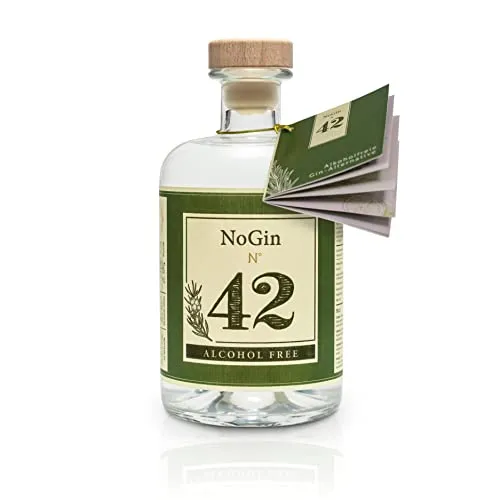 NoGin 42 - L'alternativa al gin senza alcool con spezie originali Gin 42 | Senza zucchero | Compagno perfetto per cocktail analcolici | Servire Perfetto con Thomas Henry Tonic Water