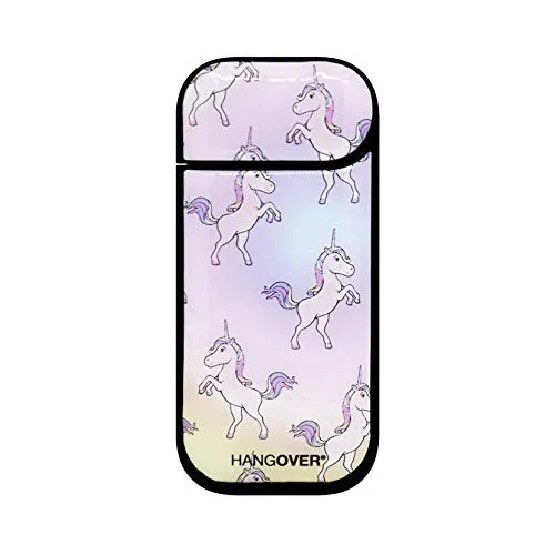 Hangover Cover SmartSkin Adesiva in Resina Speciale Soft Touch; Unicorns Design per Iqos 2.4 e 2.4 Plus. Antiscivolo, Protettiva e con Colla Speciale riposizionabile.