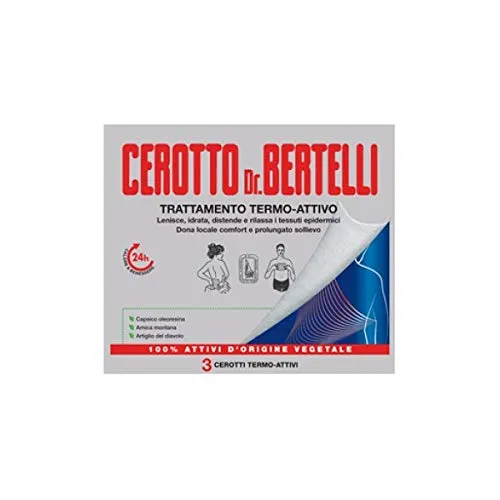 Bertelli Cerotto Trattamento Termo-Attivo, 3 Pezzi