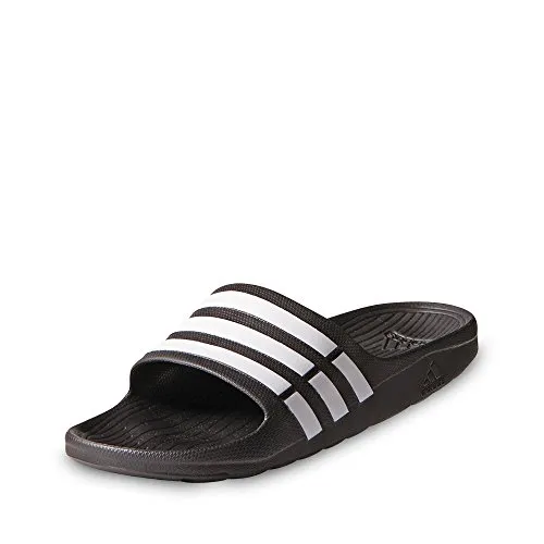 adidas Duramo Slide, Ciabatte Unisex Adulto, Nero (Negro/Blanco), 53.5 EU (17 UK)