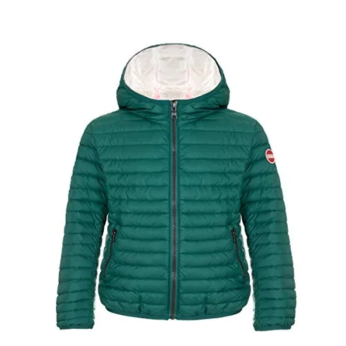 COLMAR ORIGINALS, Piumino Semilucido con Cappuccio Concrete Bambino, Verde, col_3429 5ST 435-18M