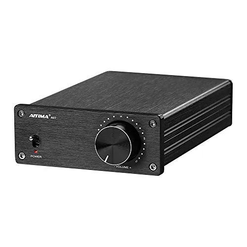AIYIMA A07 TPA3255 Amplificatore audio stereo digitale a 2 canali 300Wx2 Amplificatori di potenza da tavolo HiFi 2.0 Amp Classe D per altoparlanti home theater （Senza alimentatore）