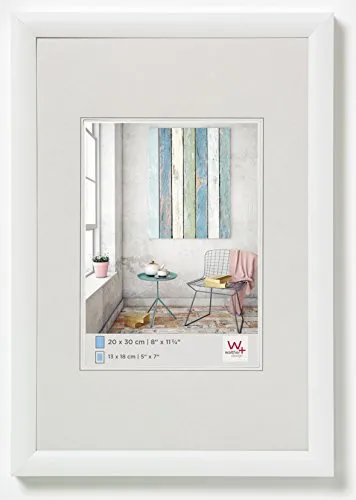 Walther Design KP030W Trendstyle, Cornice Foto in Plastica, 20 x 30 cm, Bianco