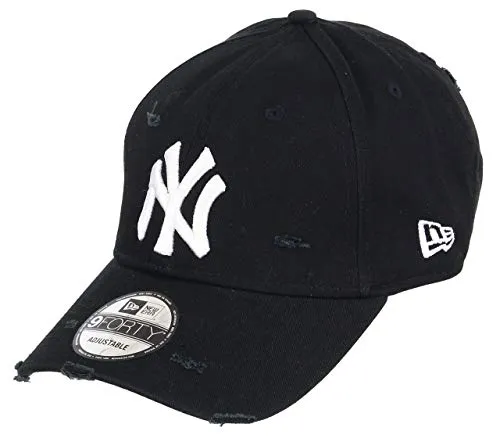 Unbekannt New Era 9forty Strapback cap MLB New York Yankees - NY Distressed Black, OSFA (One Size Fits all)