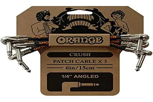 ORANGE Cavi Cavo patch Jack 3 Pack Crush Patch, Multicolore