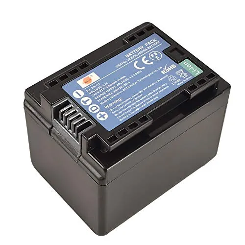 DSTE BP-727 Batteria di ricambio compatibile per Canon VIXIA HF M50 M52 M56 M60 M500 M506 R30 R32 R36 R40 R42 R50
