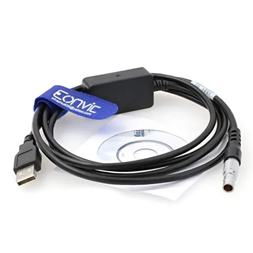 Eonvic GEV189 (734700) - Cavo dati USB 5 pin per LEICAA Total Station Digital Level Instrument 806093(GEV267 )