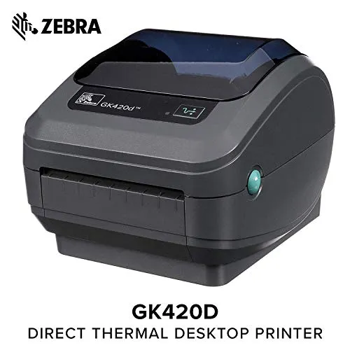 Zebra GK42-202520-000 - Stampante per etichette termiche dirette, 203 x 203 dpi, 127 mm/sec, senza fili, 8 MB, 4 MB