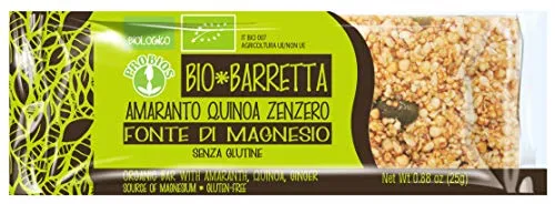 Probios Bio Barretta Amaranto Quinoa Zenzero - 24 barrette da 25 gr