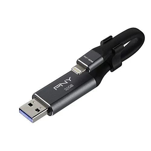 PNY Duo Link 3.0 Chiavetta USB per Dispositivi Apple, 32 GB