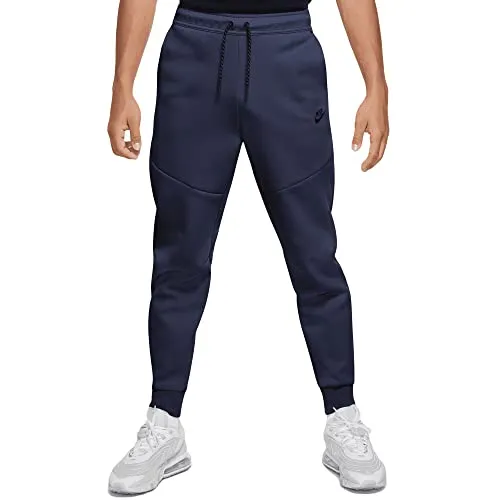 Nike Sportswear Tech in Pile Pantaloni Sportivi, Midnight Navy/Black, XS Uomo