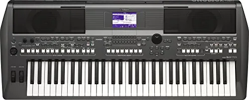 Yamaha Digital Keyboard PSR-S670, Tastiera Digitale con 61 Tasti Dinamici, Suoni di Strumenti Realistici, Stili e Funzioni DJ, Nero