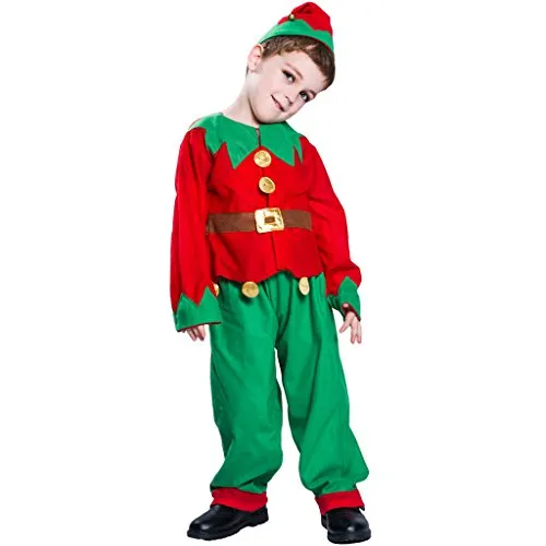 EraSpooky Elfo Natale Vestito Bambini Santas Helper