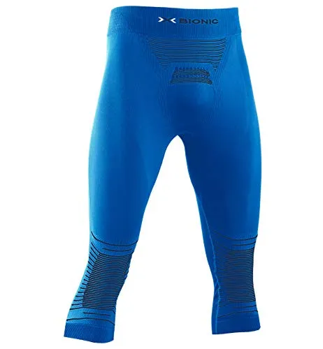 X-Bionic Energizer 4.0, Pantaloni Funzionali 3/4 Uomo, Teal Blue/Anthracite, XXL