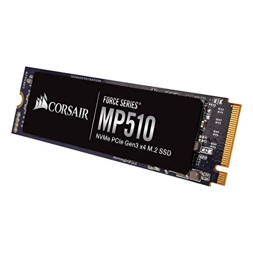 Corsair Force MP510 Unità SSD M.2 NVMe PCIe Gen3 x 4, Velocità, Fino a 3.480 MB/s in Lettura Sequenziale e 3.000 MB/s in Scrittura Sequenziale, 4 TB, Nero