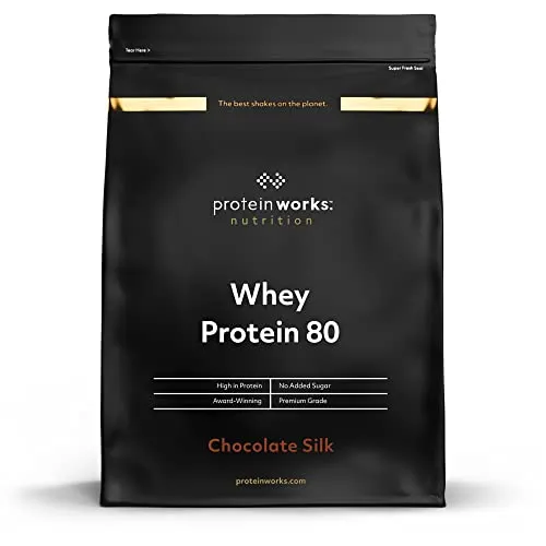 THE PROTEIN WORKS Proteine Whey 80 (Concentrate) In Polvere | 82% Di Proteine | Frullato Proteico Povero Di Zuccheri | Cioccolato Morbido | 1kg