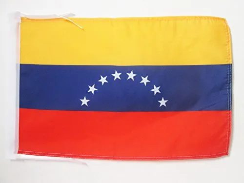 AZ FLAG Bandiera Venezuela Senza Stemma 45x30cm - BANDIERINA VENEZUELANA 30 x 45 cm cordicelle