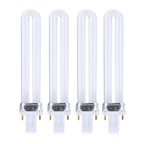 4Pcs 9W Tubo Uv Per Chiodo Essiccatore Lampada Lampadina Sostituzione Tubo Di Lampada Uv Per Macchina Uv Gel Nail Art Lampada Di Polimerizzazione