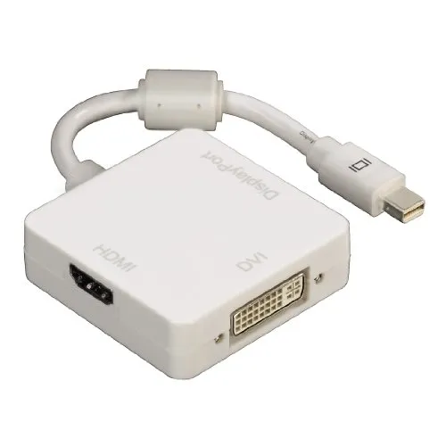 HAMA Adattatore MAC da Mini Display porta HDMI/Display Port/DVI, bianco