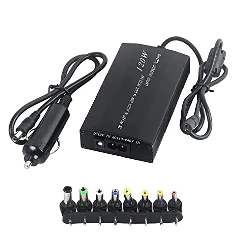 Notebook 120w Auto Domestica Duplice Uso Power Adapter Alimentatore Universale