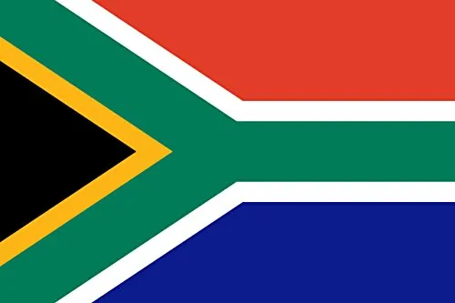 Durabol Bandiera di Sudafrica 150 x 90 cm Double Pique Satin